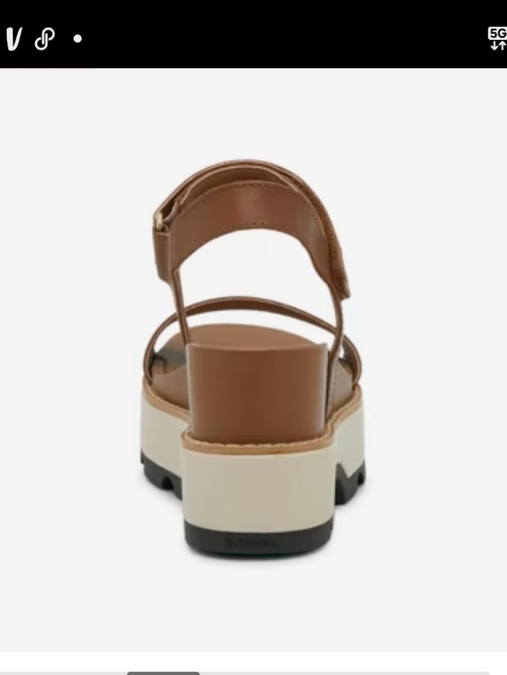 Sorel JOANIE IV  Brown Leather Women's Sandals SIZES 8,8.5 - Picture 2 of 13